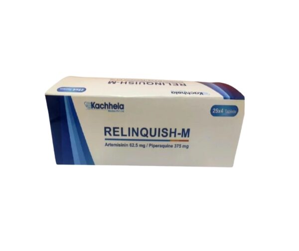 Relinquish-M Tablet (Artemisinin 62.50mg + Piperaquine 375mg)