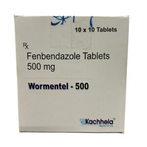 Fenbendazole Tablets (For Human) Wormentel 500 Mg
