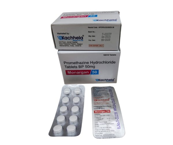 MONARGAN 50 MG TABLET (PROMETHAZINE HYDROCHLORIDE)